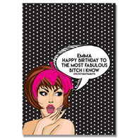 Bitch Fabulous Comic Card